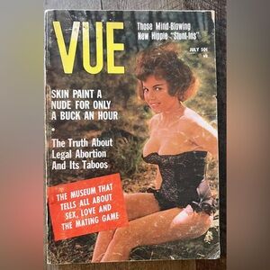 1968 VUE Magazine For The Men of the World - July Edition - Pocket size magazine